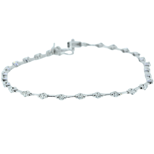 Mountz Collection Diamond Straightline Bracelet in 14K White Gold – Mountz  Jewelers